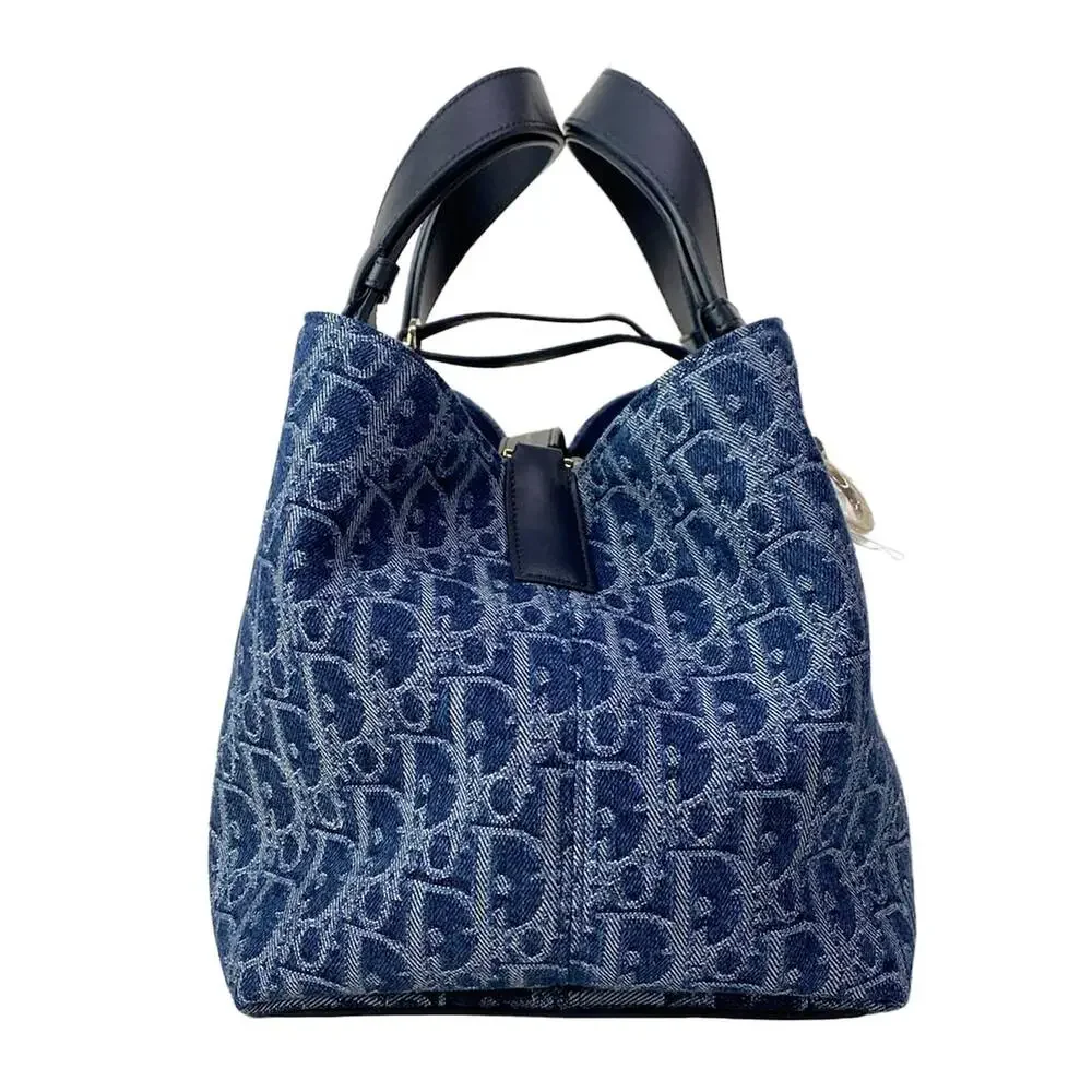 Christian Dior Toujours Bag, Medium Handbag M2821ODCE_M49E Navy White Black